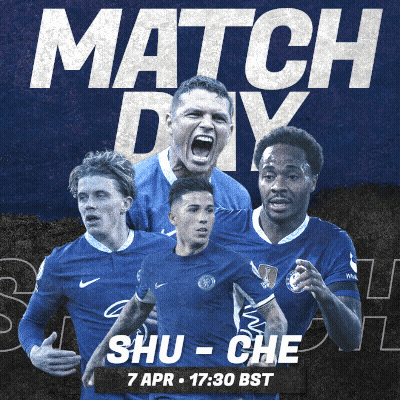 A Poster For A Match Between Shu-Che And Chelsea GIF