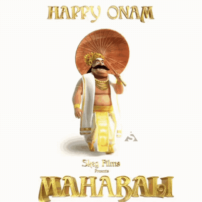A Poster For A Movie Called Mahabali With A Cartoon Character GIF