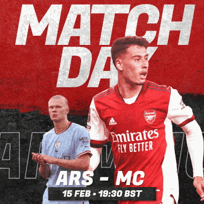 A Poster For A Soccer Game Between Ars And Mc GIF