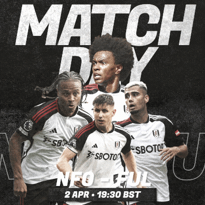 A Poster For A Soccer Game That Is Being Played On April 2Nd GIF