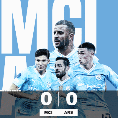 A Poster For A Soccer Game That Says Mci 0 Ars GIF