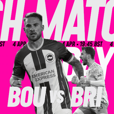 A Poster For A Soccer Match Between Brighton And Bri GIF