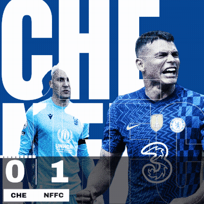 A Poster For A Soccer Match Between Che And Nffc GIF