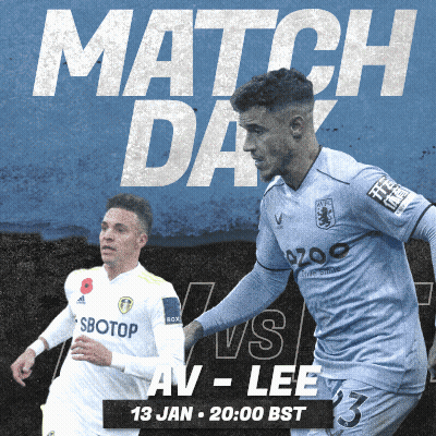 A Poster For A Soccer Match Between Lee And Av GIF