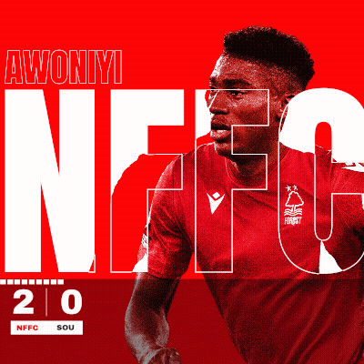 A Poster For A Soccer Player Named Awonye GIF