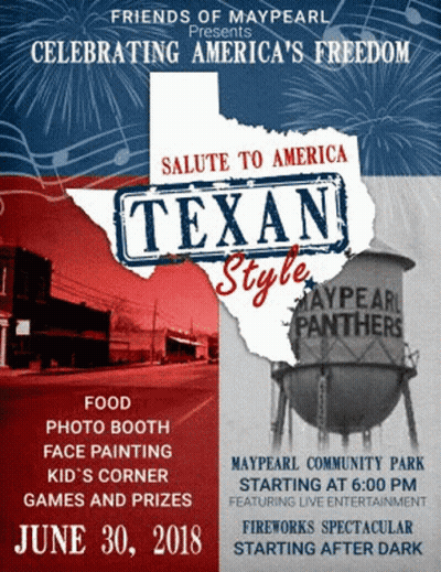 A Poster For A Texan Style Event On June 30Th 2018 GIF