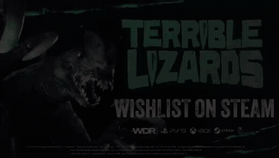 A Poster For A Video Game Called Terrible Lizards Which Is On Steam GIF