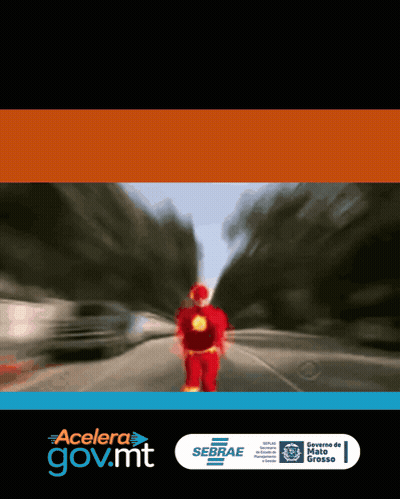A Poster For Accelera Gov.mt Shows A Man In A Flash Costume GIF
