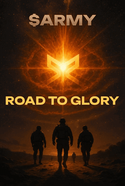 A Poster For Army Road To Glory Shows Three Soldiers GIF