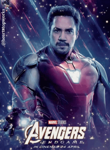 A Poster For Avengers Endgame Shows Iron Man GIF