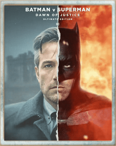 A Poster For Batman V Superman Dawn Of Justice GIF
