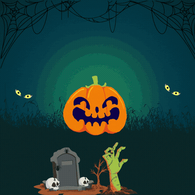 A Poster For Clut Goes To Scaryland On Thursday October 31 GIF