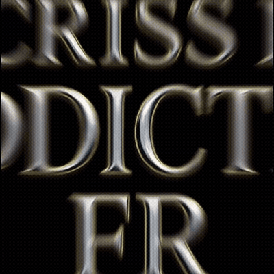 A Poster For Criss P Addicted Fr Shows A Man And A Woman Kissing GIF
