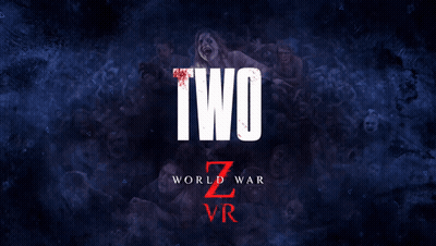 A Poster For Days World War Z Vr With A Bunch Of Zombies GIF