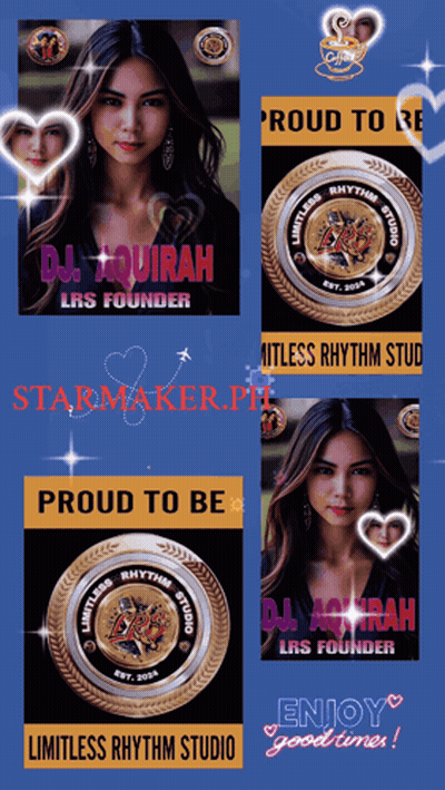 A Poster For Dj Aquirah Lrs Founder Proud To Be Limitless Rhythm Studio And Enjoy Good Times GIF
