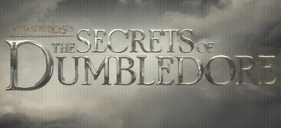 A Poster For Fantastic Beasts Secrets Of Dumbledore Against A Cloudy Sky GIF