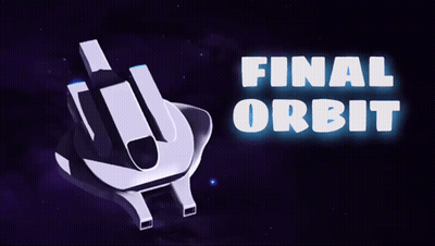 A Poster For Final Orbit Shows A Space Ship In Space GIF