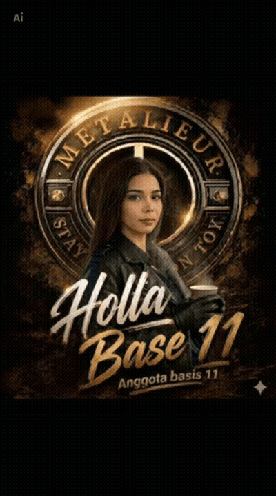 A Poster For Holla Base 11 Shows A Woman Holding A Light GIF