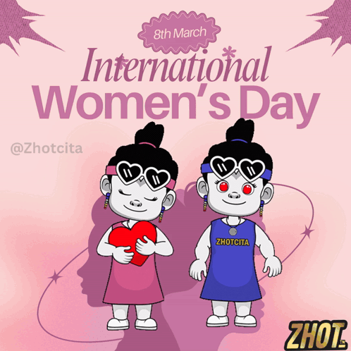 A Poster For International Women 'S Day On March 8 GIF