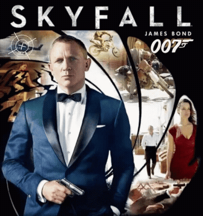 A Poster For James Bond 'S Skyfall Movie GIF