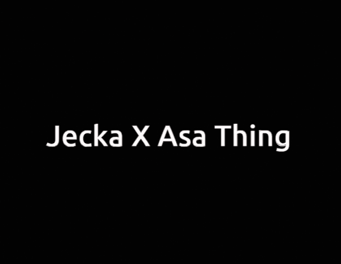 A Poster For Jecka X Asa Thing Absolute Cinema Shows A Man With His Hands Up GIF