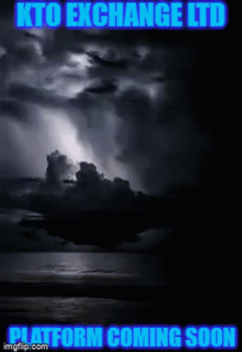 A Poster For Kto Exchange Ltd Shows A Stormy Sky GIF