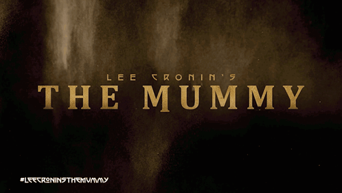 A Poster For Lee Cronin 'S The Mummy Shows A Dark Background GIF