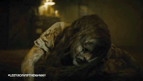 A Poster For Lee Cronin 'S The Mummy Shows A Zombie GIF