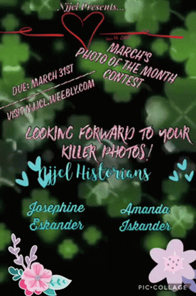 A Poster For March 'S Photo Of The Month Contest Looking Forward To Your Killer Photos GIF