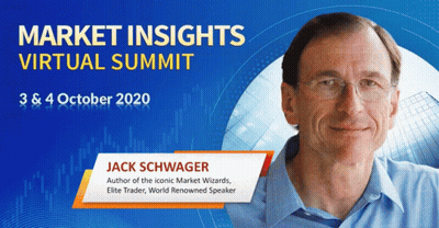 A Poster For Market Insights Virtual Summit With Jack Schwager GIF