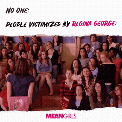 A Poster For Meangirls Shows A Group Of People GIF