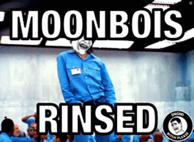 A Poster For Moonboys Rinsed Shows A Man In A Prison Uniform GIF