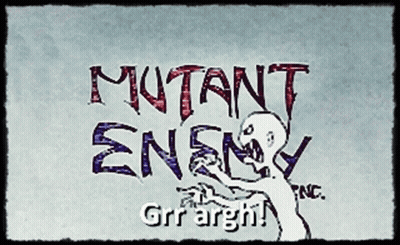 A Poster For Mutant Enemy Inc. With A Ghost GIF