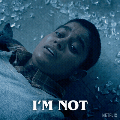 A Poster For Netflix Shows A Young Boy Laying On The Floor GIF