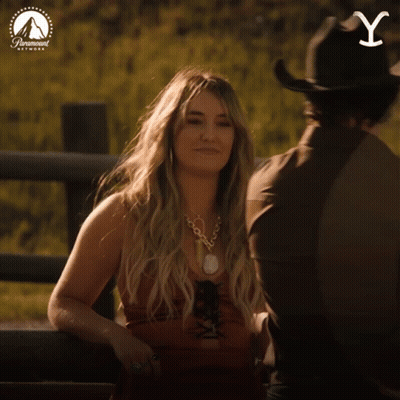 A Poster For Paramount Network Shows A Man And Woman Hugging Each Other GIF
