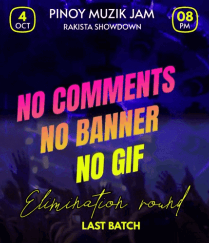 A Poster For Pinoy Muzik Jam That Says No Comments No Banner And No Gif