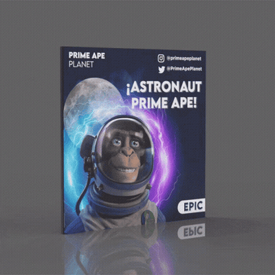 A Poster For Prime Ape Planet Shows An Astronaut GIF