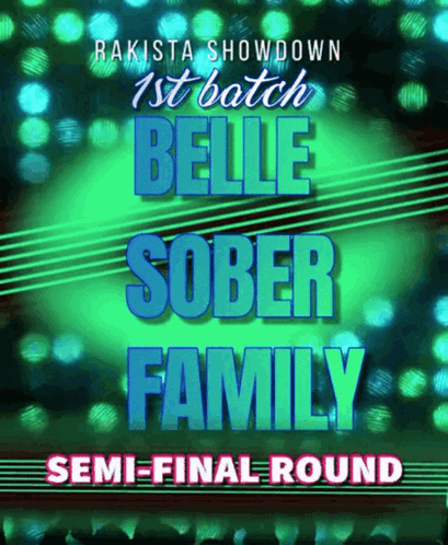 A Poster For Rakista Showdown 1St Batch Belle Sober Family GIF