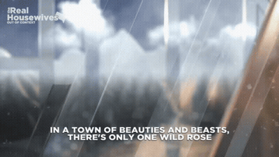 A Poster For Real Housewives Shows A Snowy Landscape GIF