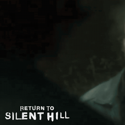 A Poster For Return To Silent Hill Shows A Man In The Dark GIF