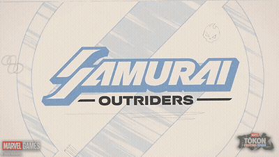 A Poster For Samurai Outriders Shows Ghost Rider And Deadpool On It GIF