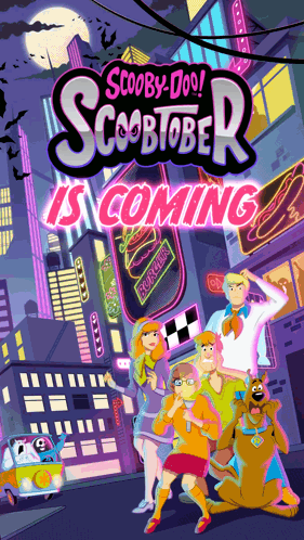 A Poster For Scooby-Doo Scoobiober Is Coming With Cartoon Characters GIF