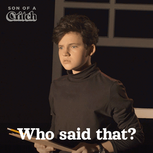 A Poster For Son Of A Critch Shows A Young Boy Holding A Book GIF