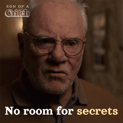 A Poster For Son Of A Glitch Shows An Older Man With Glasses GIF
