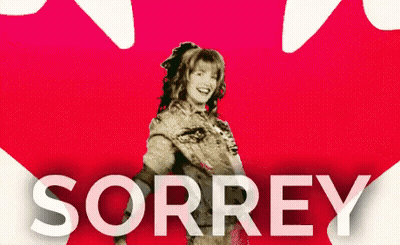 A Poster For Sorrey Shows A Woman Dancing In Front Of A Heart GIF