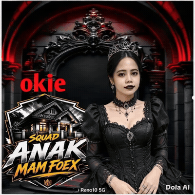 A Poster For Squad Anak Mam Foex Shows A Woman Wearing A Tiara GIF