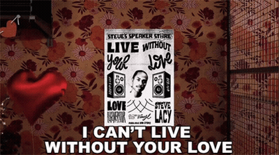 A Poster For Steve Lacy 'S Live Without Your Love Album GIF