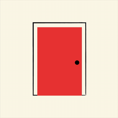 A Poster For Sunday Scaries Shows A Ghost In An Open Door GIF