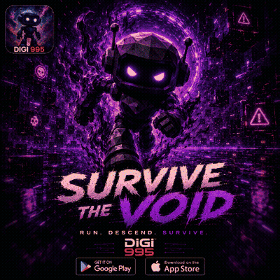 A Poster For Survive The Void Shows A Robot GIF