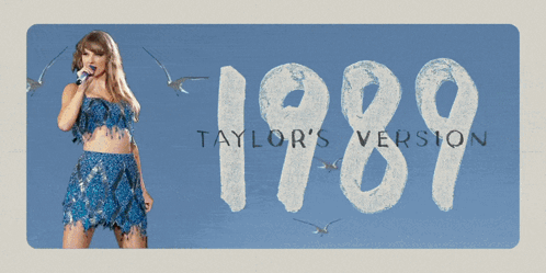 Taylor Swift 1989 Song Poster GIF